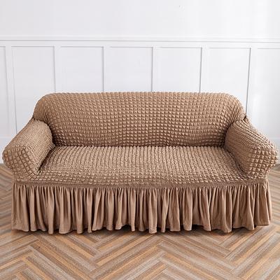 Sofa Cover 1PCS All-inclusive Elastic Cover, Skirt Bubble Sofa Cushion, Anti-dirt and Dust-proof Sofa Cover Towel