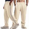 Pantaloni da uomo per primavera e autunno Pantaloni da uomo larghi con strisce laterali gamba larga gamba dritta Pantaloni da tuta