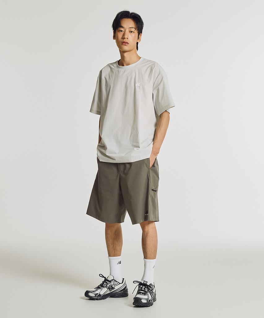 Nyuballanseu Nbneg31623 / Uni Frozen Essential Woven Short Sleeve T-Shirt (Ligth Gray)