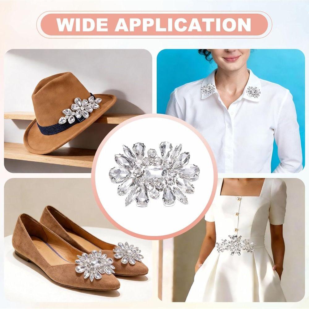 Diamond Decoration Rhinestone Patches Glue Back Beading Applique Luxury Rhinestone Applique