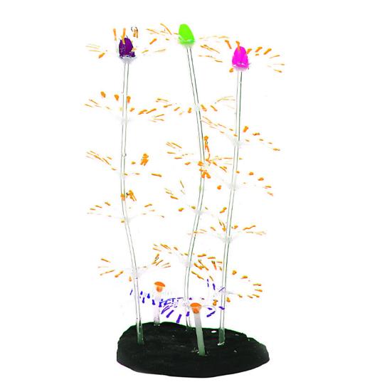 Silikonová simulovaná svítící korálová ozdoba Akvarijní rybí nádrž Krajinářská dekorace