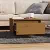 Coffee Table Honey Brown 55 X 56 X 32 Cm Solid Pine Wood