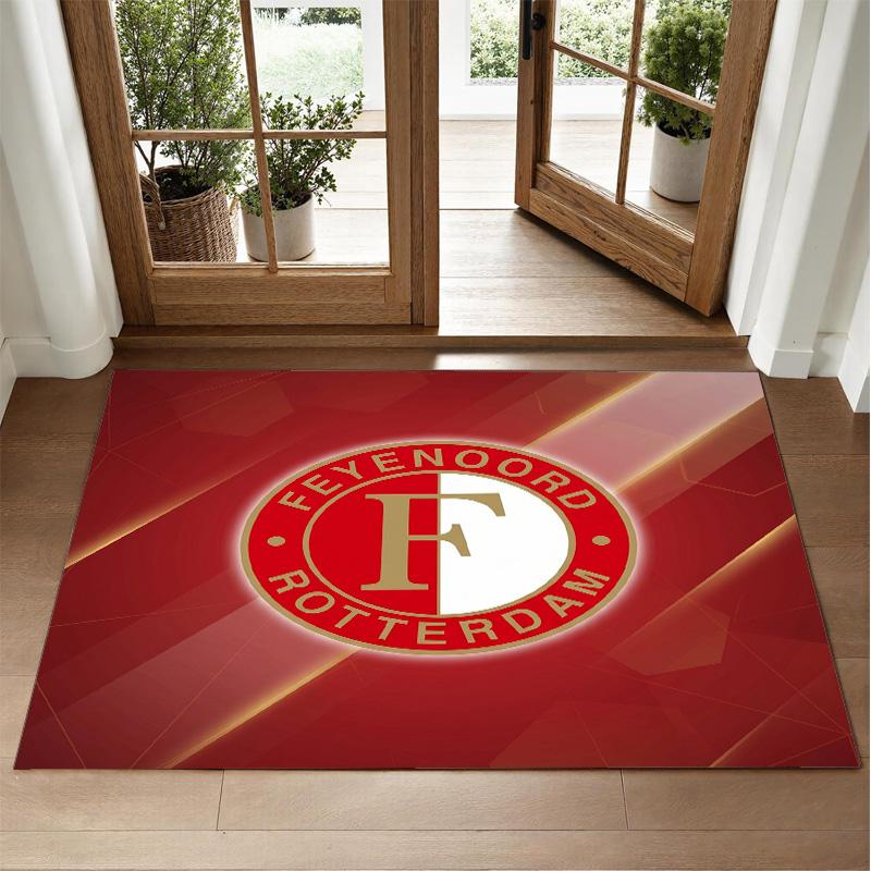 Feyenoord Design Crystal Velvet Rug Soft Decorative Mat for Bedroom Entrance