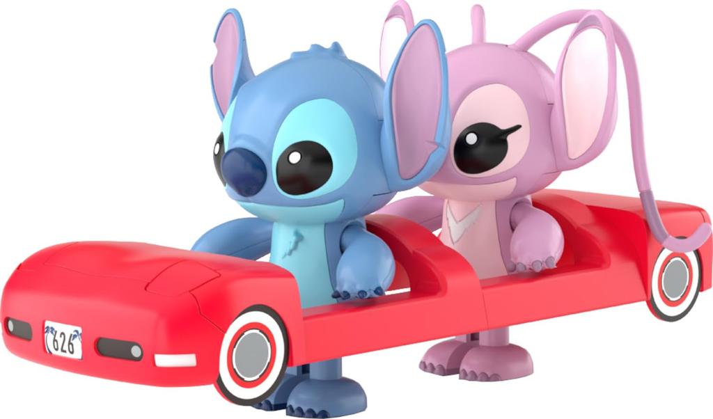 Aoshima Bunka Kyozai Rakupla Tocotoko Disney Character Stitch Angel Plastic Model No. DP-18 & Pre-Colored