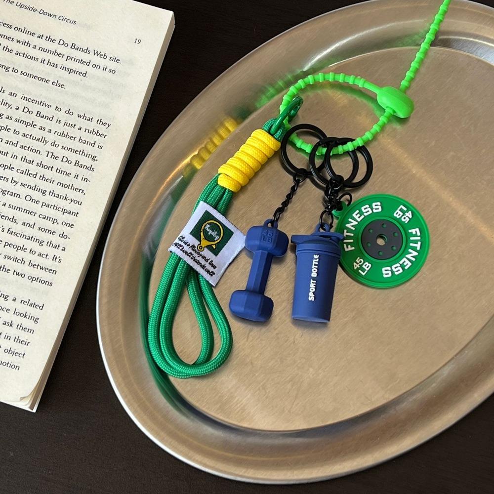 

Hand-Woven Fitness Keychain Mini Dumbbell Nylon Rope Pendant Fashion Gym Lover Key chain Gym Gifts Style 12