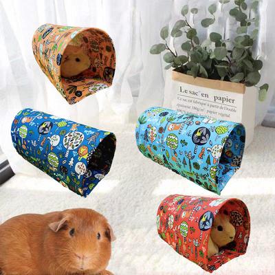 Hamsterlekrör Skogsmönster Gömställe Tunnel Leksak Husdjursartiklar För Marsvin Kanin Igelkottar Chinchillor