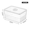 Portable Timeable Refrigerator Storage Box Transparent Kitchen Organizer  Kitchen Supplies