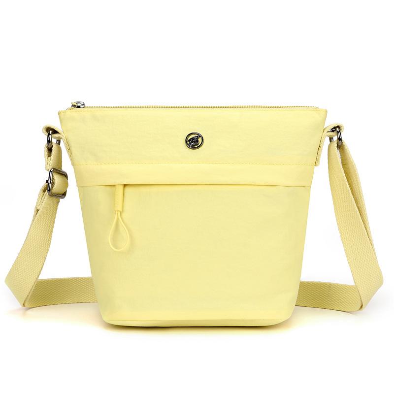 Mobile phone bag women's messenger bag simple and high-end sense niche fashion versatile new nylon bucket bag shoulder women's bag