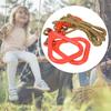 A Pair of Adjustable Plastic Children Swing Gym Fitness Exercise Sports Hanging Ring with Rope Red