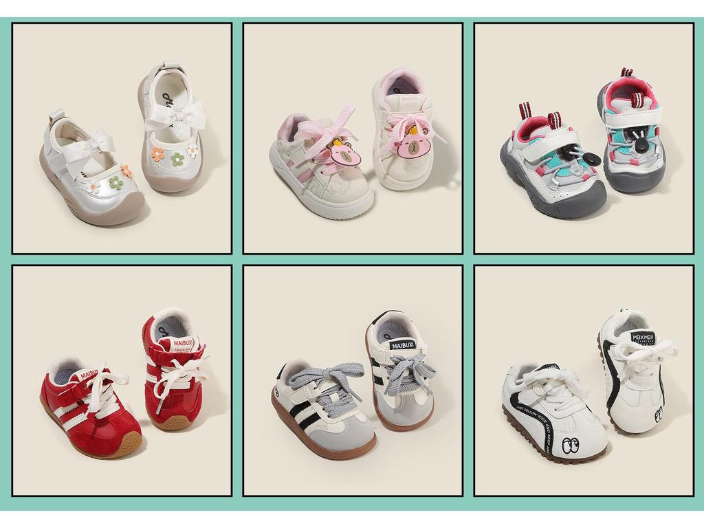 Warm Cotton Infant and Toddler Casual Sports Shoes, Girls' and Boys' Winter Walking Shoes