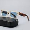 New square frame European and American cross-border sunglasses for men, personalized small frame trendy sunglasses 2346