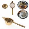 New 1set Reusable Fine Tea Strainer Filters Kongfu Stainless Steel Mesh Colander Reusable Teapot Infuser With Handle