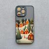 Bush Life Winter Night Snow Mountain Forest Scenery Phone Case For iPhone 16 15 14 13 12 11 Pro Max Mini XSM XR SE 7 Plus Covers