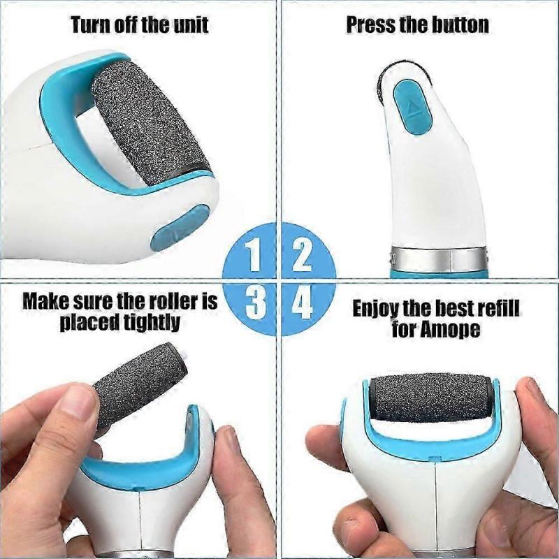 Professional Foot Care Replacement Rollers For Electric Foot Grinder Dead Skin Removal And Smooth Feet