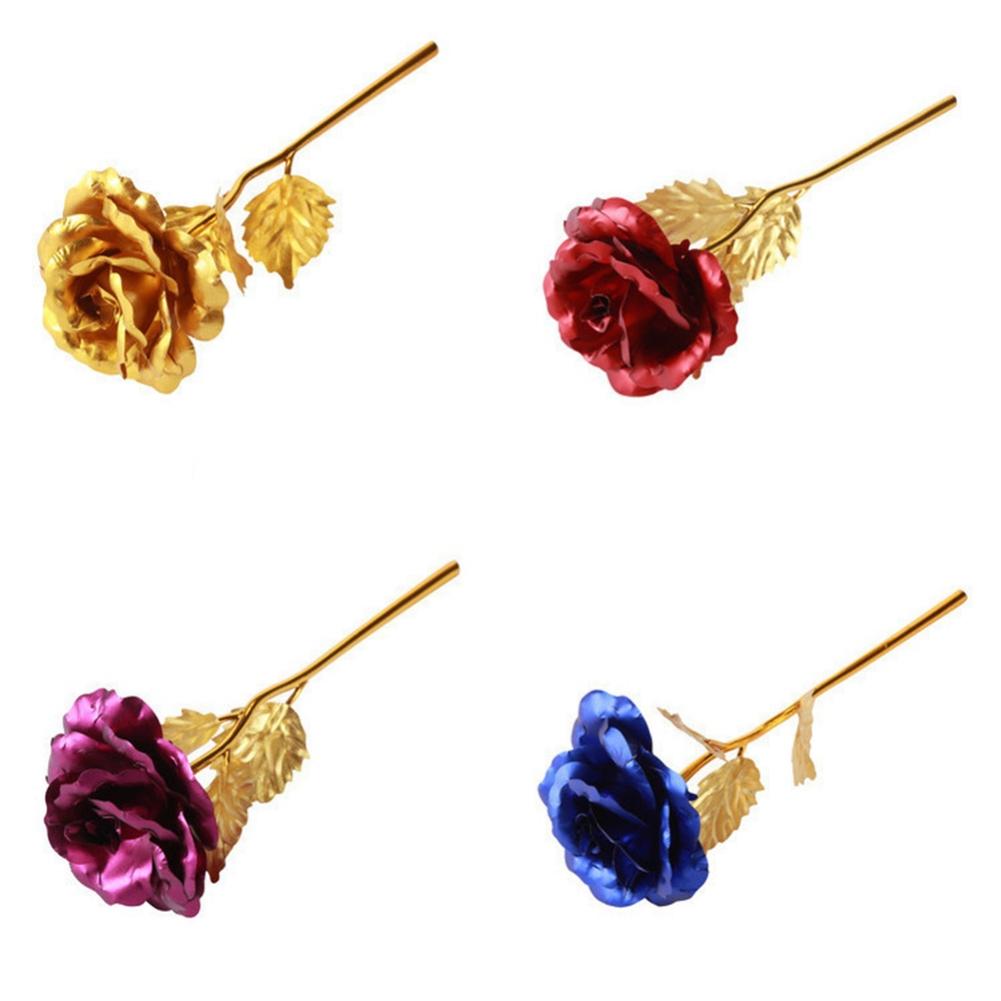 Artificial Rose Artificial Flower Foil Rose For Valentine