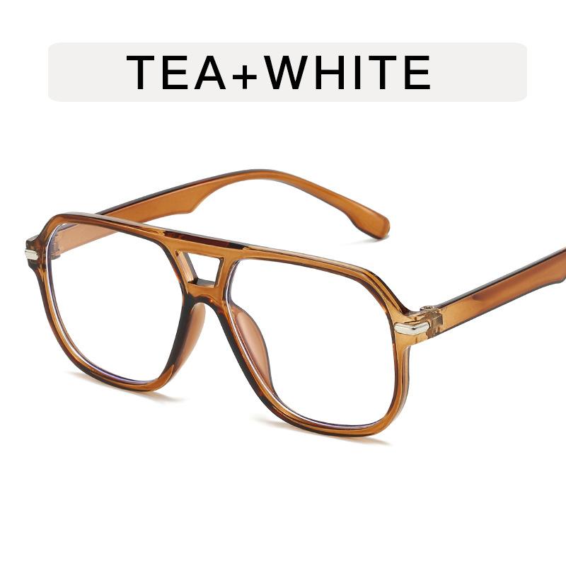 Women Outdoor Ocean Slice Double Beam Sunglasses New Retro Jelly Color Women Square Sun Glasses Uv400 Goggles Eyewear