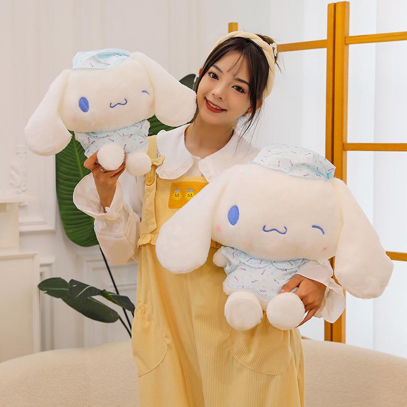 Sanrio White Dog Plush Toy With Super Soft Short Pile For Kids And Teens
