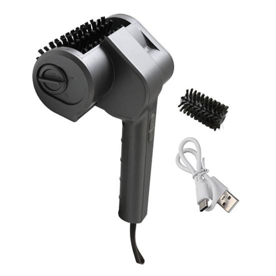 Electric Cleaning Brush for Grill Adjustable Rotating Cordless Grill Brush Rechargeable 2pcs серый