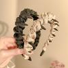 1/2/3pcs Pleated Fabric Headband for Woman Korean Rhinestones Toothed Non-slip Hair Band Able Girl Makeup Head