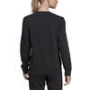 adidas Classic Stripe Logo Sports Crewneck Sweatshirt Women Sweatshirt Black DT5072