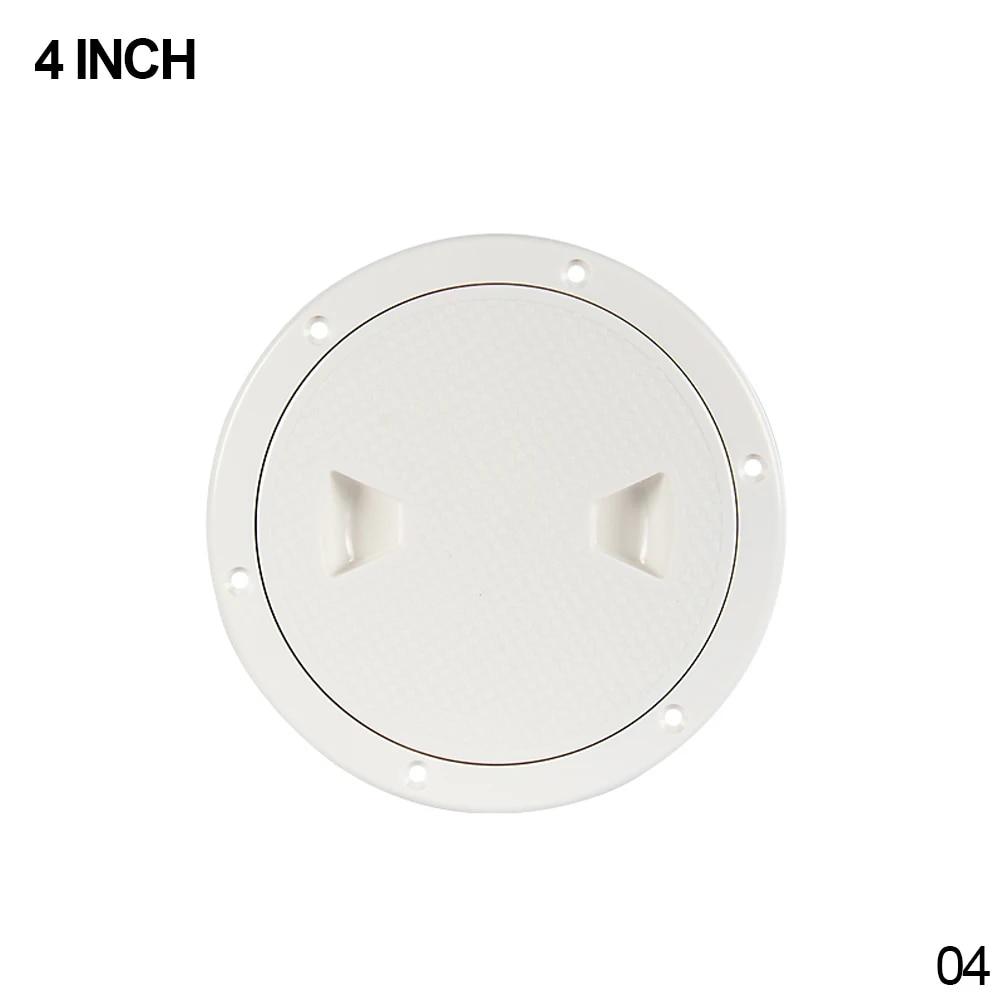 

4/6/8 дюймов круглая палуба, крышка люка для осмотра, пластиковая белая лодка, отвинчивающаяся инспекционная пластина для лодки, яхты, морской пехоты White 4inch