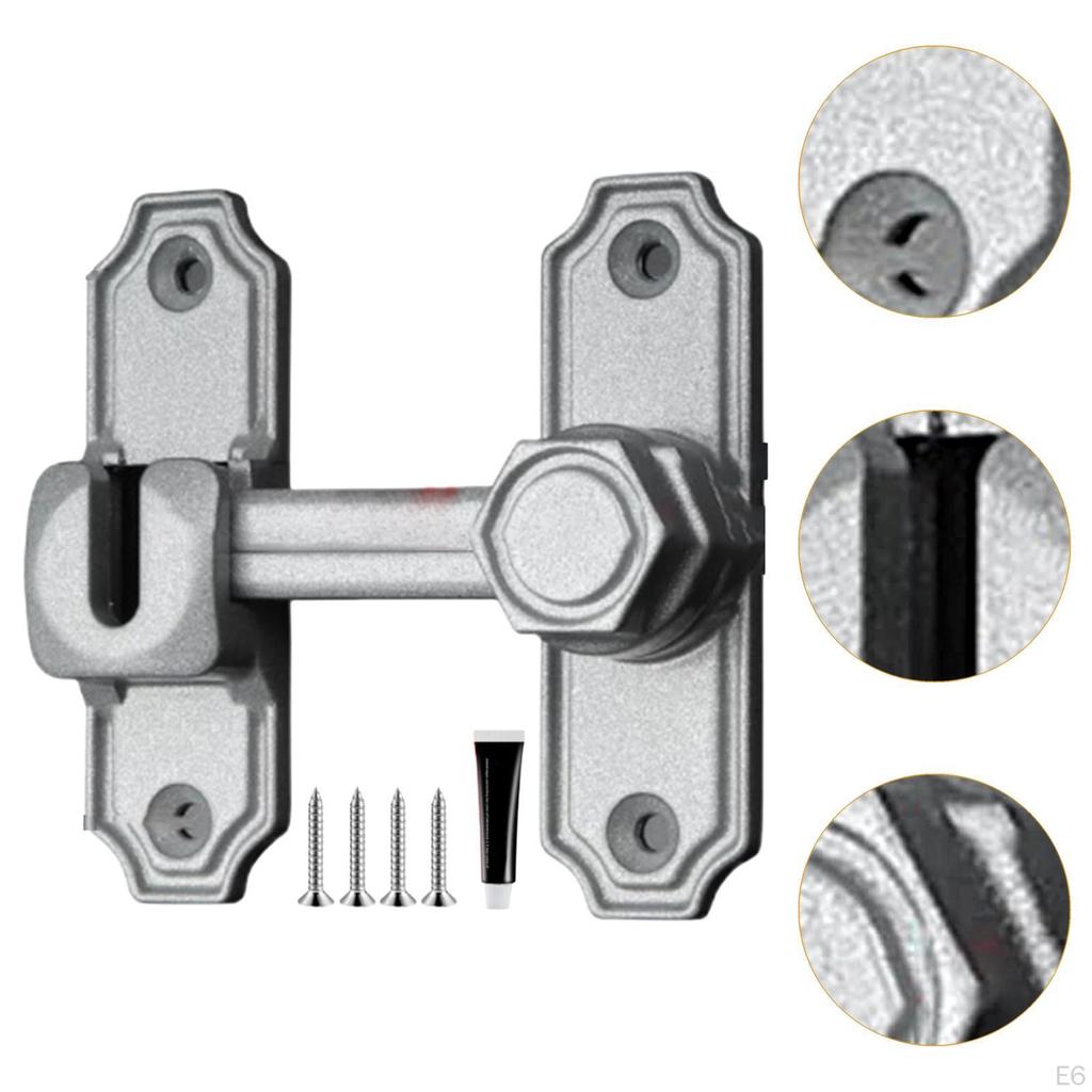 Schiebetürschloss 90/180 Grad Riegel Tor für Schrank Schränke Garten