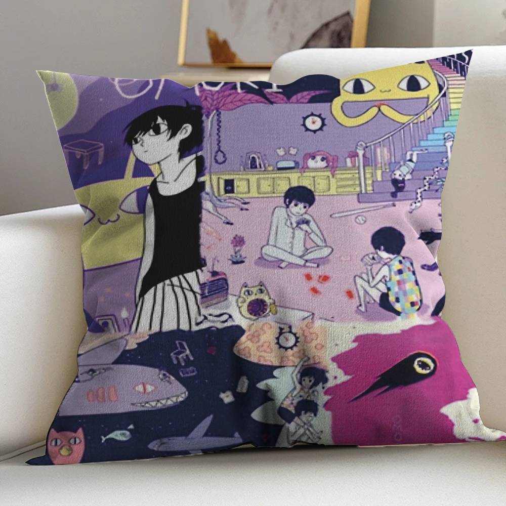 OMORI GAME Pillow Anime Pillow Sofa Bed Head Pillow Cover Cushion Cover 45x45 Cm Fashion