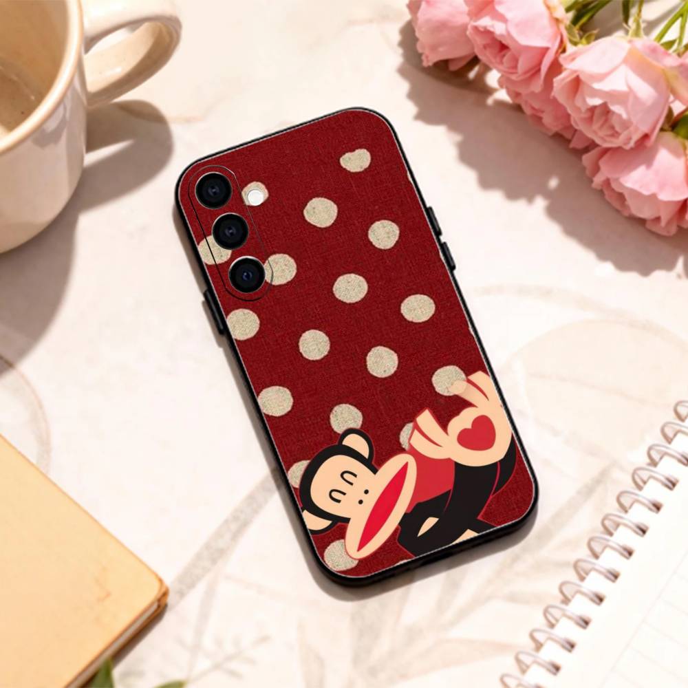 

C-Cool P-Paul F-Frank phone Case For Samsung Galaxy A73,A72,A71,A70,A53,A52,A51,Others Soft Black Shell Samsung a40