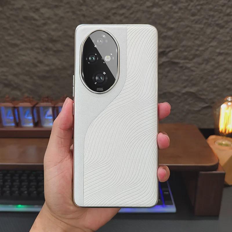 Honor 200 Pro Splicing Leather Case: New Color Contrast Protective Cover for Honor 100/200.