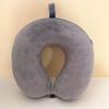 Portable Memory Foam U-shaped Travel Neck Pillow - Crystal Velvet Office & Airplane Nap Support