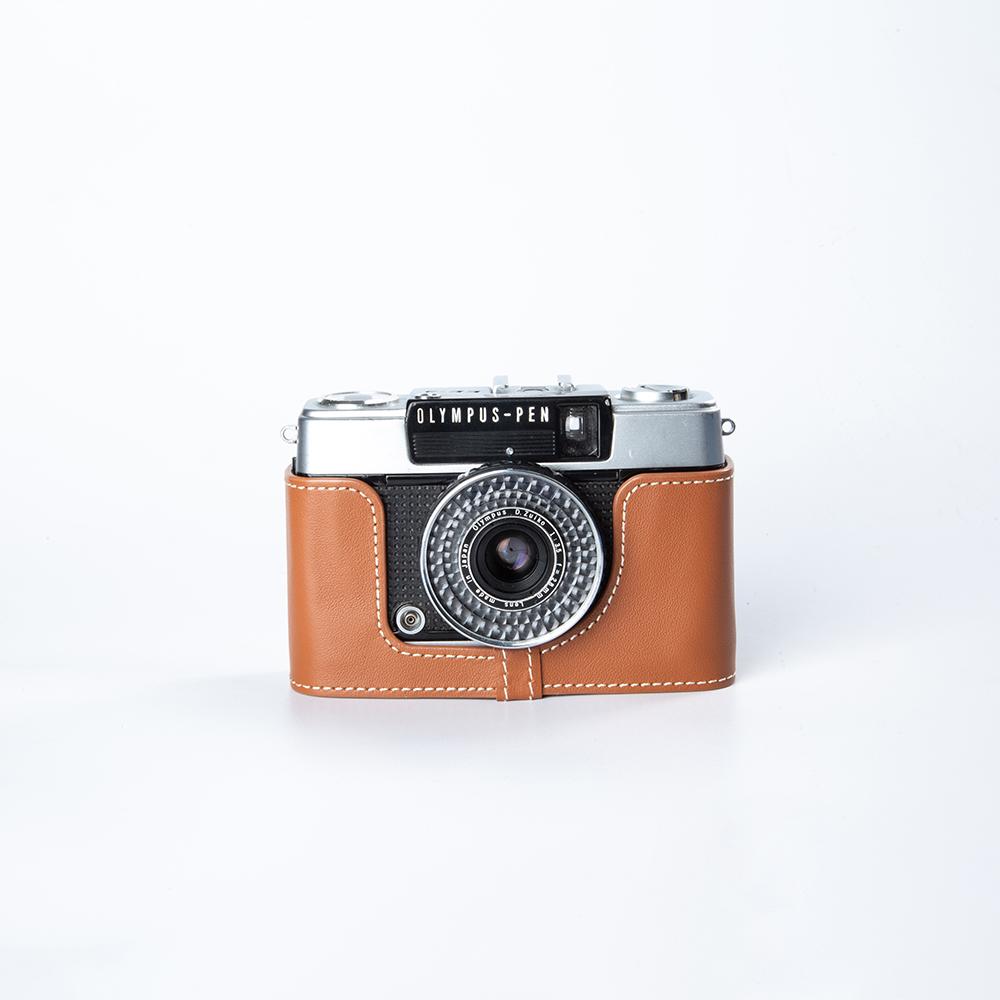 Protective Case Camera Bag Genuine Real Leather Half Camera Case Cover Bag For Olympus PEN EE-3/EE/EE-2 Photography Accessories