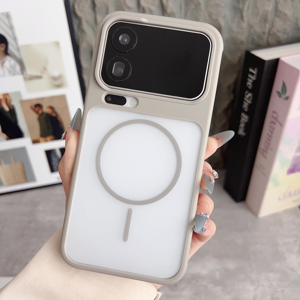 Simple Matte Skin For Magsafe Magnetic Phone Case For Xiaomi 17 15 14 Pro Max Heat Dissipation Frame Shockproof Cover Fundas