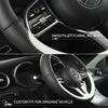 Napa Leather Steering Wheel Cover Non-Slip Inside, Universal 15 Inch for Car, All Season & Wear-Resistant