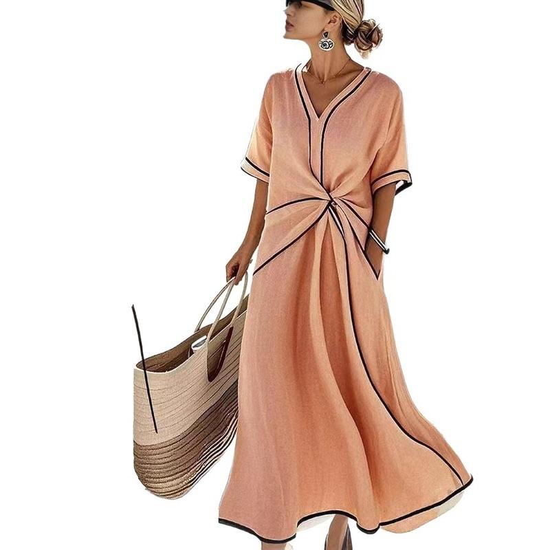European Style Summer Elegant Maxi Dress Commuting