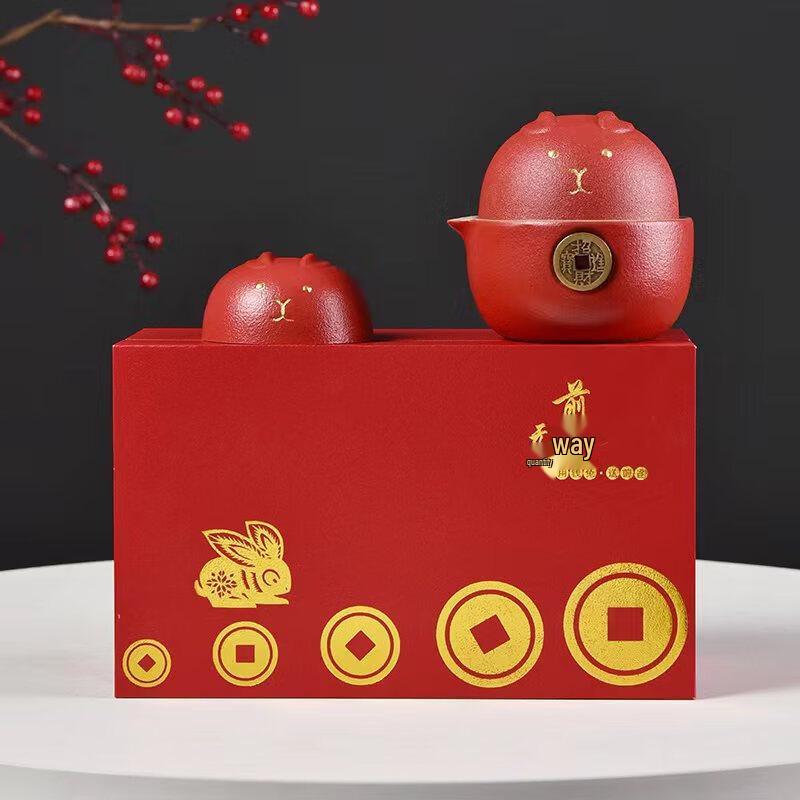 LILANG Portable Ceramic Travel Tea Set