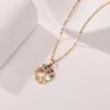1New high-quality copper necklace-European and American Style,Tree of Life Necklace Inlaid with colored zirconia,Wishing Tree Pendant Elegant and