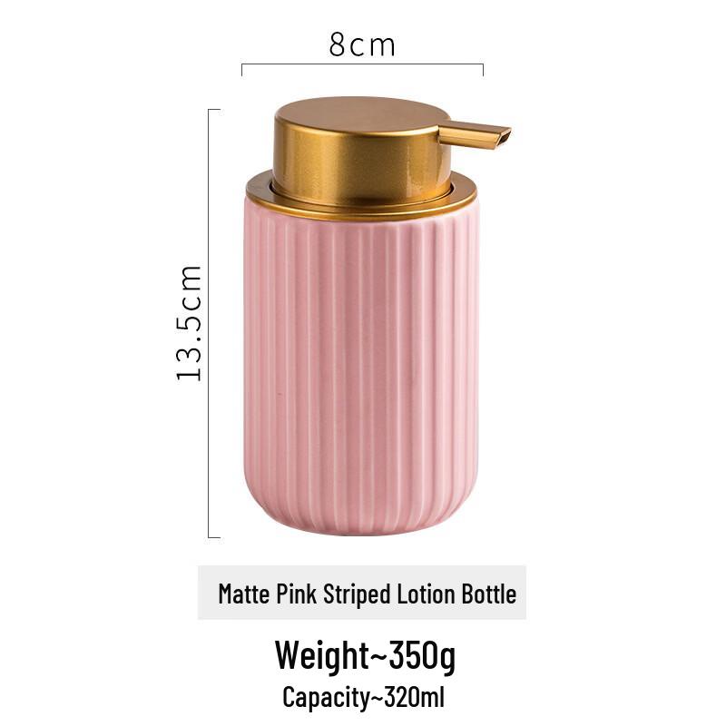 

OIMG Striped Foaming Pump Dispenser Bottle