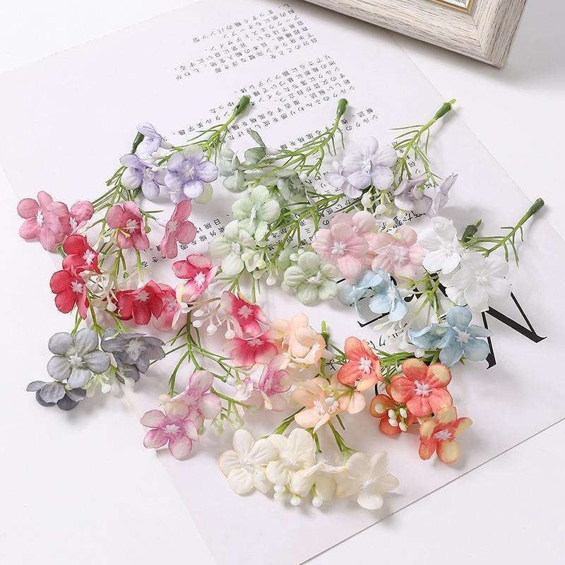 10/20/30PCs Silk Daisy Artificial Flowers Head 5 Forks Fake Flowers For Home Wedding Decoration DIY Vases Gifts Accessories