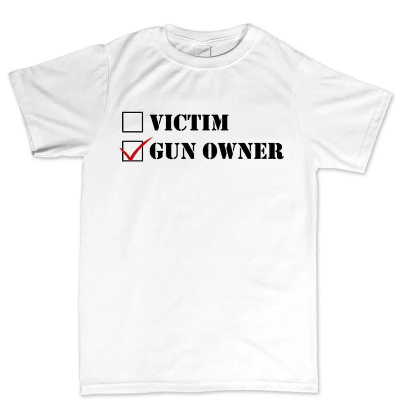 Gun Owner Unisex Cotton TShirt Casual Athletic Streetwear Style White M