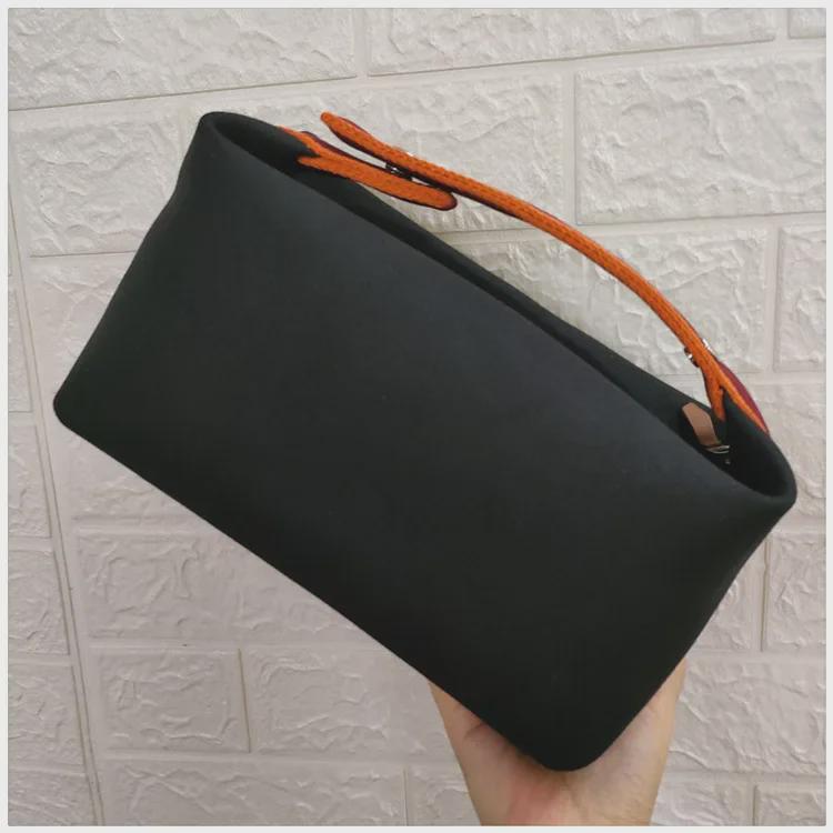 2025 Contrast Color Canvas Lunch Bag & Toiletry Cosmetic Handbag - Women's One-Shoulder Large Capacity