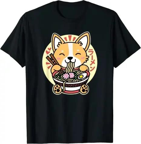 Corgi In Pocket Funny Crazy Dog Lover Gift TShirt Kawaii RaUnisex Cute Anime DogCorgi Japanese Noodles Halloween Costume YK Top