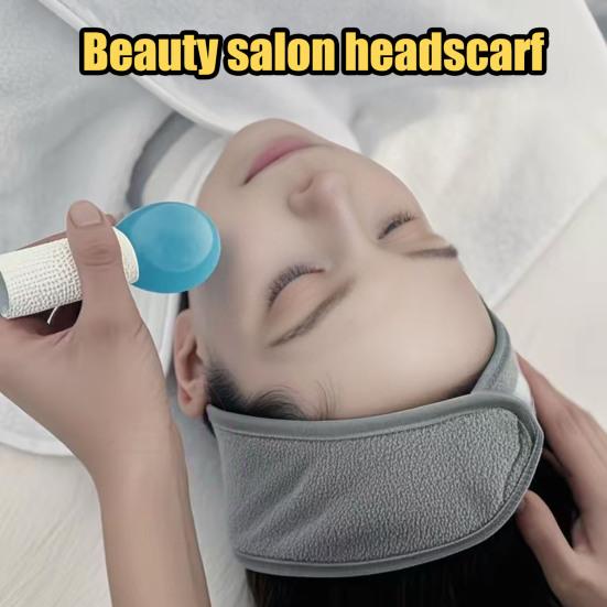 Hair Strap with Adjustable Fastener Tape Comfortable Velvet Cloth Fast Absorption Makeup Bathing Dressing Exercise Hair Band