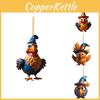 Cute Cartoon Turkey Car Hanging Decoration Bright And Colorful For Christmas Spirit