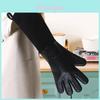 Silicone Oven Gloves With Heart Pattern Extended Length Heat Resistant For Commercial Kitchen