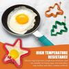 Christmas Pancake Mold Star Christmas Tree Gingerbread Man Shaped Egg Cooker Silicone Cooking Tool Non-stick Omelette Maker For
