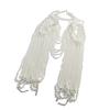 Versatile Pearls Body Jewelry Beaded Cape Featuring Removable Tassels for Multiple Fashion Scenarios Swim Event Ready