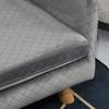 Dog Sofa Dog Bed Dog Couch Made of Velvet with Backrest, Wooden Legs, Cushion, Cat Sofa with Soft Padding, for Small Dogs 64 x 45 x 36 cm Dark Grey