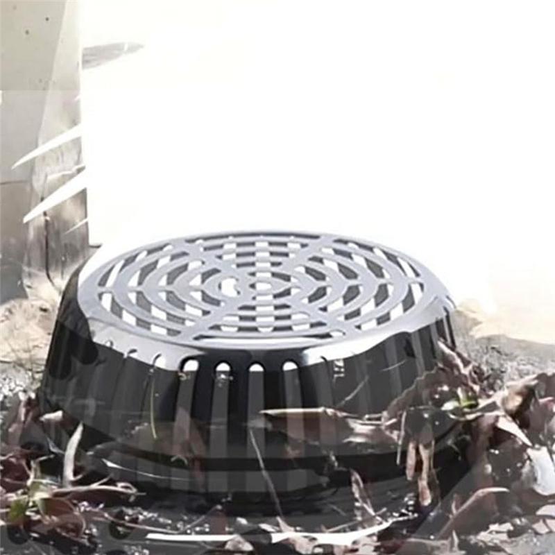 ABBY-304 Stainless Steel Rooftop Floor Drain Cover Roof Balcony Sewer Filter Gutter Drain Pipe Anti-Blocking Mesh Cover