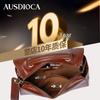 AUDIJIA Women's Genuine Leather Boston Pillow Bag