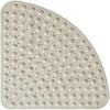 Sector Rubber Corner Shower Mat, 54x54cm Quadrant Anti-Slip Bath Mat Anti-Bacterial Mat with Suction Cups for Shower or Bathtub,,2024 Ping